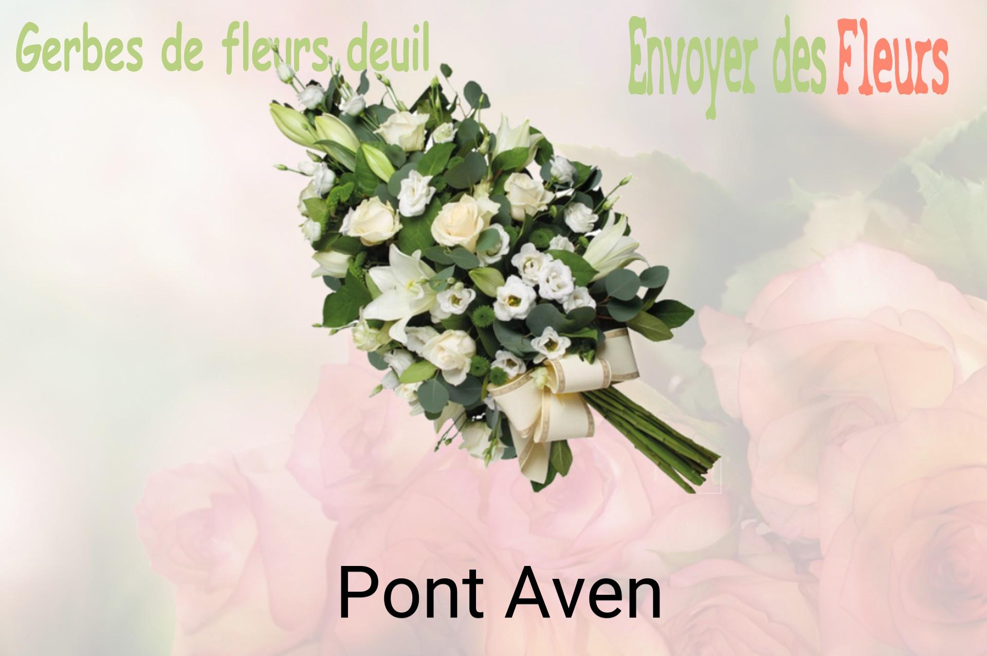 Gerbe de fleurs de deuil livrée à Pont-Aven